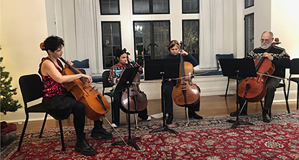 Chamber music ensemble performing at The Deanery